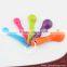 Colorful Plastic Measuring Spoons/scoops 5pcs Set(HMT-28)