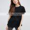 Promotional Cheap Women Blank Black 100% Cotton Custom Plain T Shirt