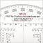 Kearing brand manufacture 6"military mapwork protractor,military half moon protractor,military round protractor plotter#KMP-1