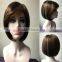 MGOO Short Bob Lace Front Wig Human Hair Party Wig Short Women Wig For Middle Age