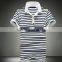 promotional high quality 2016 fashional 100% cotton striped polo shirt for men