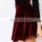 Fully Lined Soft-touch Skater Skirt Women, Velvet Mini Skirts 2015