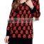 Women's fashion cotton ugly christmas pullover sweater design with low price