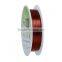 Copper Beading Wire Thread Cord Round Red Brown 0.3mm Dia. , 2 Rolls