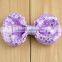 Sequin Bow Knot Applique 3'' Embroideried Sequin Bows For DIY Headbands Hair Accessories Boutique