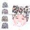 Top End Baby Warm Hat Leopard Print Flanging Cap Baby Hat With A Big Bowknot