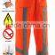 Fluorescent Orange Work Pants with reflective tape