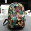 Factory Direct Wholesale Brand Harajuku Backpack Canvas Bag Hit Korean Maple Leaf Color for Men and Women Students