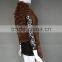Elegant Women Fur Gilet Rabbit Fur Knitted Vest With Pockets And Tassels In Winter