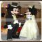 Fashion mickey&minnie mascot costume, wedding suit fancy dress costume for adult