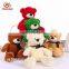15cm plush stuffed assortment assorted colorful teddy bears for wedding decoration