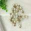 2017 pearl button Flatback button with rhiestone for garment decoration
