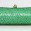 China suppliers women green clutch bag,PU evening clutch bag,plain party clutch bag