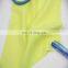 plain dyed fake silk yellow 100polyester crepe fabric