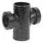 No-Hub Cast Iron Soil Fittings Double Sanitary Tapped Tee