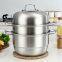 stainless steel pot steamer double layers triple layers Integrated cooking pot multi-function