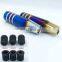 Car personalized modification aluminum alloy universal type Roasted blue gear shift knob lever 13cm 8cm 10cm 12cm