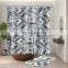 i@home fabric dollar bill luxury bathroom custom print shower curtains polyester and bath mat set