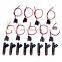 Free Shipping! 8x Fuel injector & 9x Pigtail Wire Connector 53032145AA For Jeep Grand Cherokee