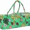 High quality Flowery Print in 100% cotton yoga bag canvas