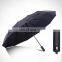 Portable Standard 3 Class, Water Wind Proof 27 Inch 12rib 3 Folding Umbrella Anti-storm Weather/