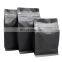 100% recycle biodegradable custom Logo resealable matte black pvc foil mylar ziplock coffee bags stand up pouch