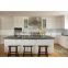 American classic modern white modular designs MDF shaker kitchen cabinet