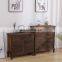 Wholesale simple nordic style brown living room wooden storage drawer cabinet