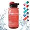2021 new style Colorful 32oz time marker leak proof tritan plastic BPA free portable fitness water bottle sport