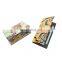 Supplier Accept Custom Rose Gold Magnetic Eyeshadow Palette Pigmented Pu Leather Wallet Shaped Eyeshadow Palette Packaging
