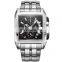 Hight Quality Megir Brand Luxury Men Watch Stainless Steel Square Quartz Watches