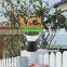 solar powered sensor waterproof outdoor yard fence solar led post cap main gate pillar light for garden