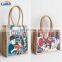 Eco Friendly Luxury Non Woven Large Grocery Waterproof Jute Tote Bag Reusable Shopping Bag