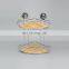 2 Layer Wall Mounted No Drilling Corner Shelf Decoration Bamboo Iron Bathroom Storage Rack
