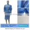 Medical Waterproof Plastic Non-Woven Fabric Disposable Protective Isolation Surgical Gown
