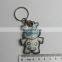 Custom Design Promotional Plastic Key Chain Led PVC Keychain With Light