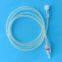 High pressure 1200psi braided medical plastic tubing, PU male female luer connector extension tube connect pipes line