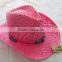 hand-knitting seagrass cowboy hats for women