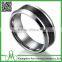 High quality china tungsten ring custom pattern wholesale black tungsten ring for men in stock