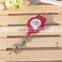 Cheap custom plastic badge reel with meta hook for ID card holder