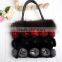 Pocket Shape Fox Fur Shoulder Bag/Wholesale And Retail