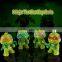 Movie /Cartoon character turtles LED light flash keychain with sound