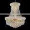 Chrome adjustable size crystal pendant lamp