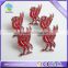 metal lapel pins bird red phoenix shaped soft enamel paint