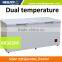DC compressor solar panel 280W dual temperature control freezer refrigerador 200L-400L