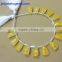Yellow Aventurine Hand made 8*15 mm 65 cts Faceted Elongated Pyramid 6" Strand length 100% Natural gemstones