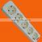 European style 6 way extension power strip with earth (E5006E)