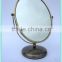 elagant oval metal jewelry/cosmetic/makeup mirror