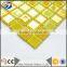 yellow white glass mosaic