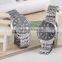 2015 Top Brand Luxury Fashion Metal Strip Three Six-pin Male Table Men Wriatwatch Stainless Steel Quartz Watch Explosion Models